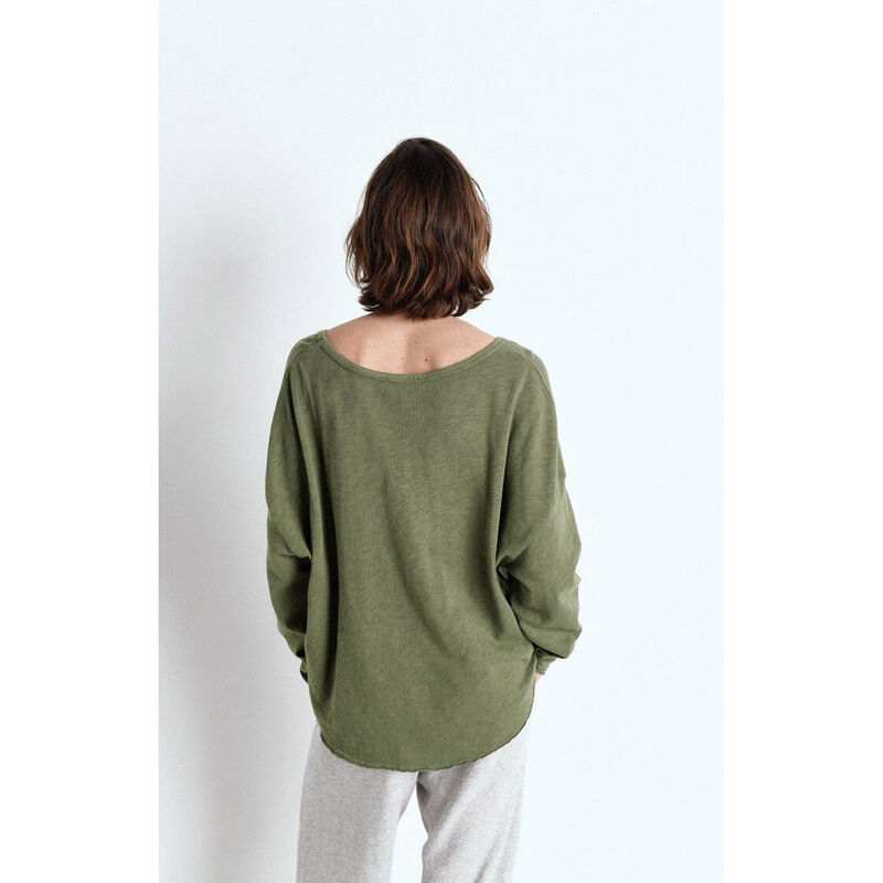 American Vintage Sonoma V-Neck Long Sleeve T-Shirt image number 5